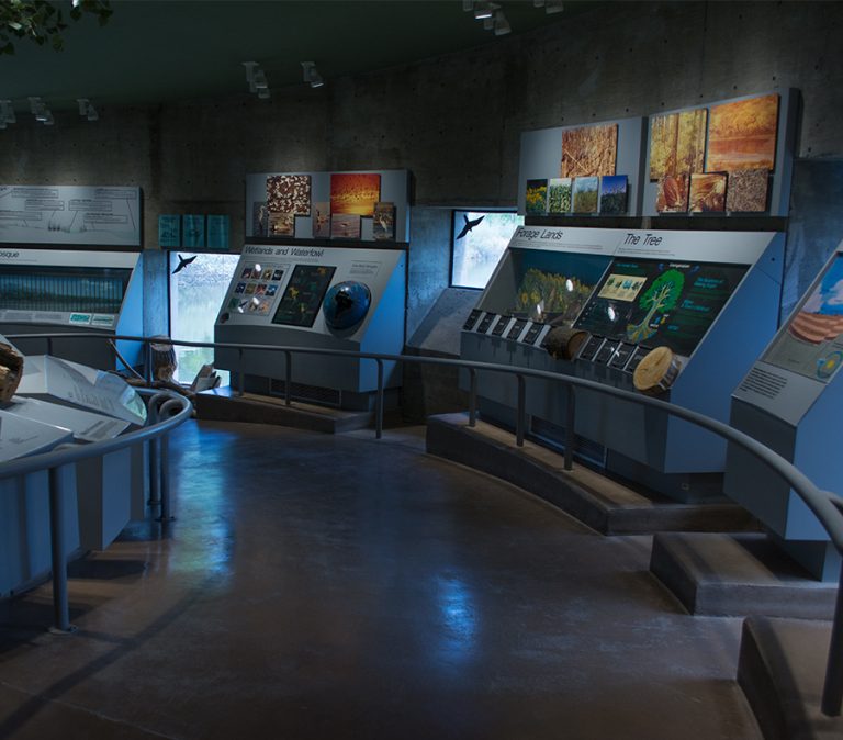 Visitor Center displays.