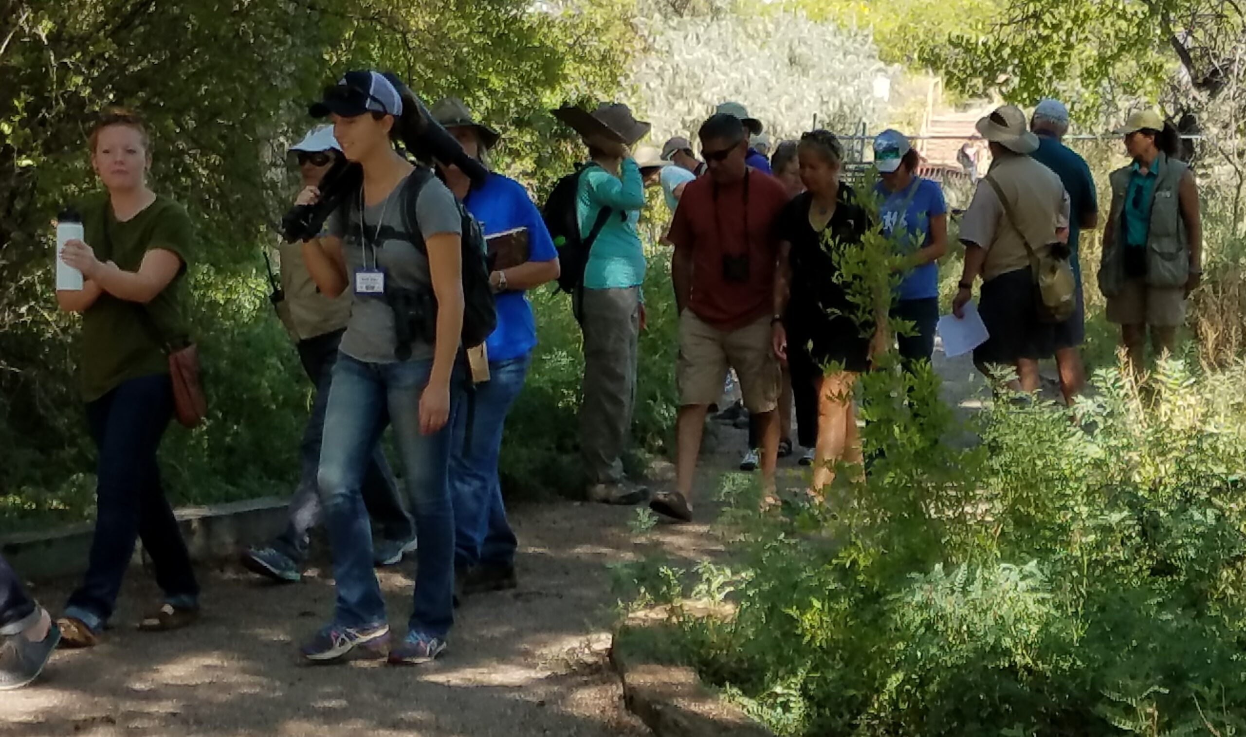 Visitors on Nature Walk.